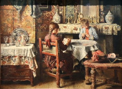 Juego de cartas de Henri de Braekeleer